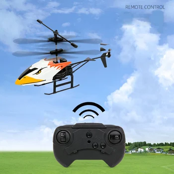 2 Channel Mini USB RC Helicopter Remote Control Aircraft Drone Model with Light 2