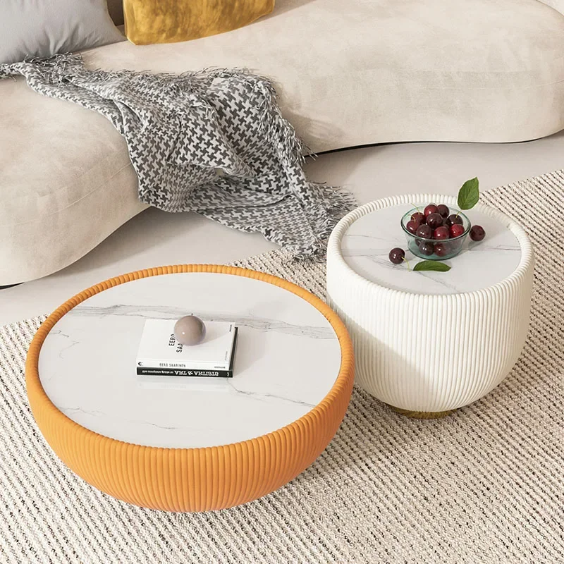 

Minimalist Modern Coffee Table Living Room Hardcover Round Coffee Table Unique Aesthetic Design Stolik Kawowy Home Furniture