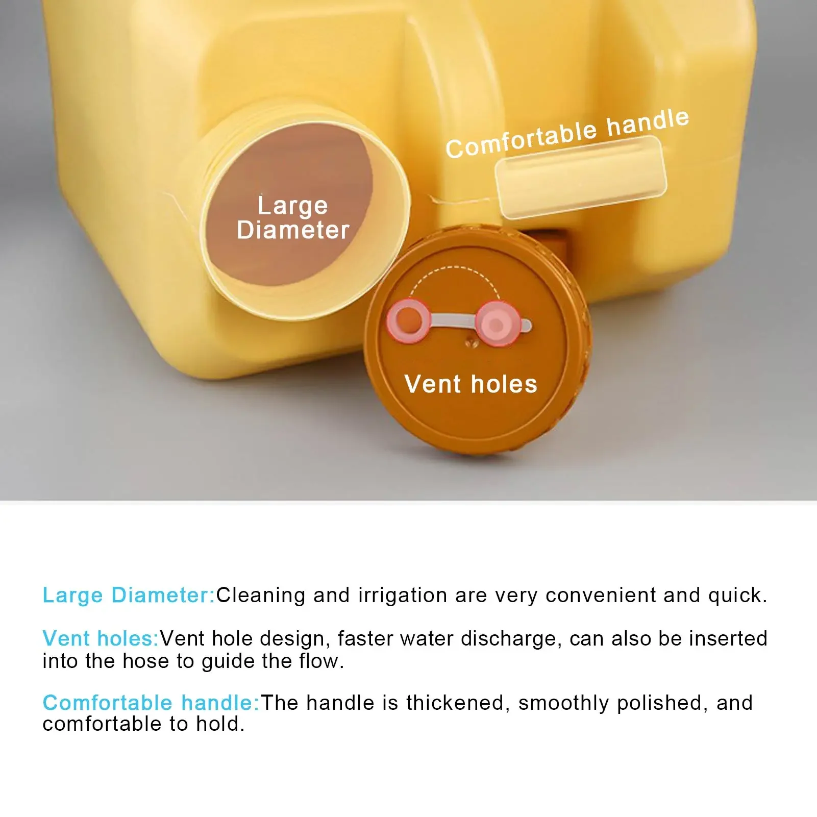 20L Outdoor Portable Bucket Thickened Car Water Tank Portable Driving Water Bucket Tank Container for Camping folding bucket water bucket car wash bucket
