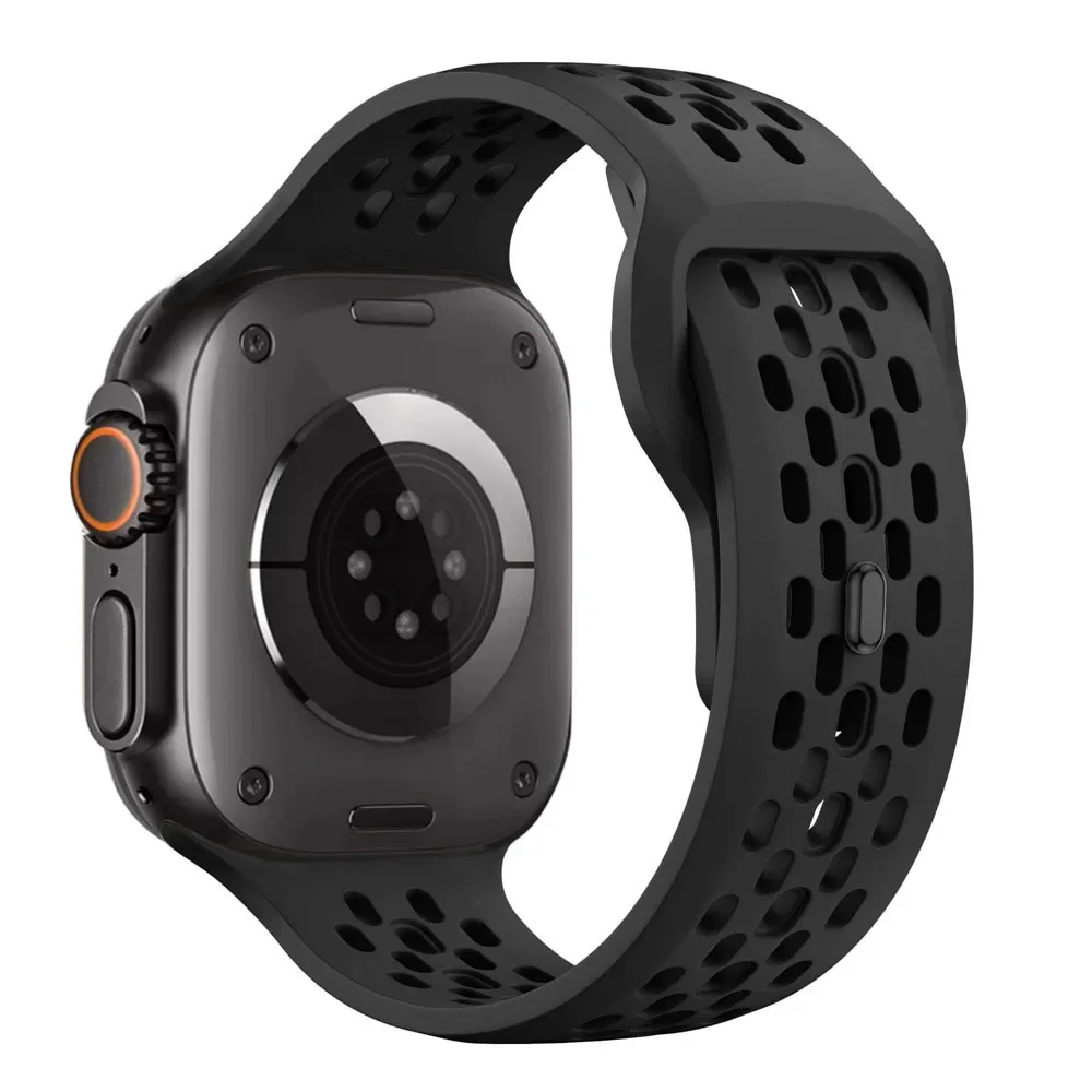 ตัวเลือกสินค้า สายซิลิโคน Apple Watch ยืดหยุ่น ระบายอากาศดี สำหรับทุกรุ่น
