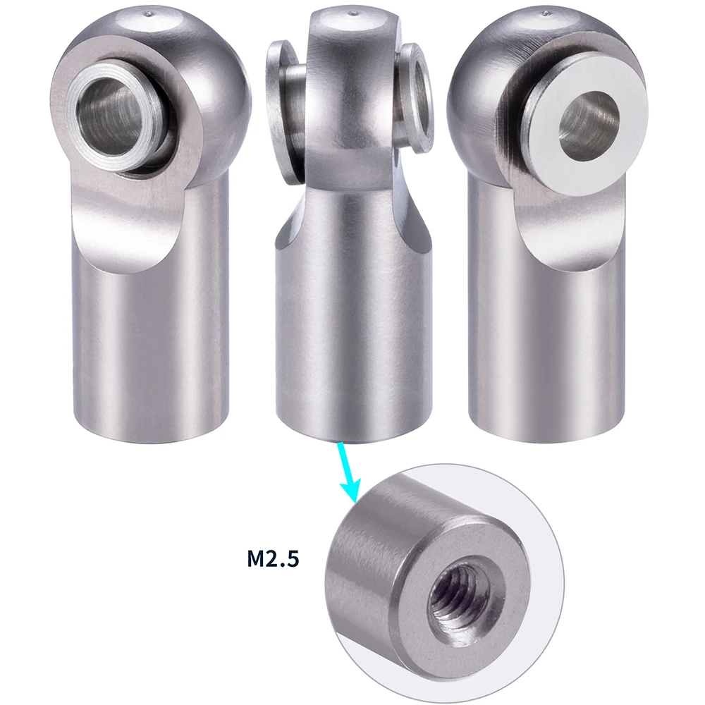 AXSPEED 10Pcs M2.5 Estremà Stelo Giunti Supporto Cravatta Testa A Sfera Ve Destra Per 1/10 TRX4 TRX6 Axial SCX10 Tamiya CC01 Wrah D90 - Foto 9