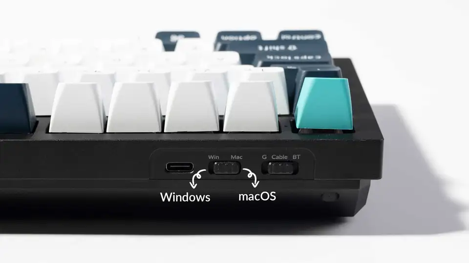 Keyvhron Q3 MAX アームレストつき Keychron Q3 Max QMK/VIA Wireless