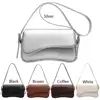 Women Satchel Tote Bag PU Leather Underarm Bag Trendy Flap Shoulder Bag Casual Armpit Hobo Bag Shopper Bag