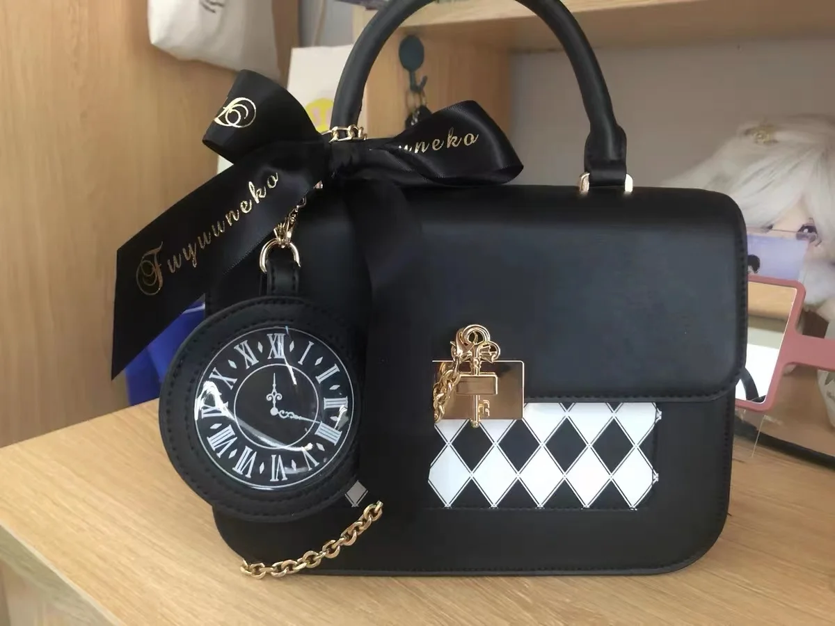 JIAERDI Harajuku Jk Messenger Bag Women 2023 New Sweet Rhombic Pattern Casual Hand Bag Ladies Vintage Fairy Core Crossbody Bag