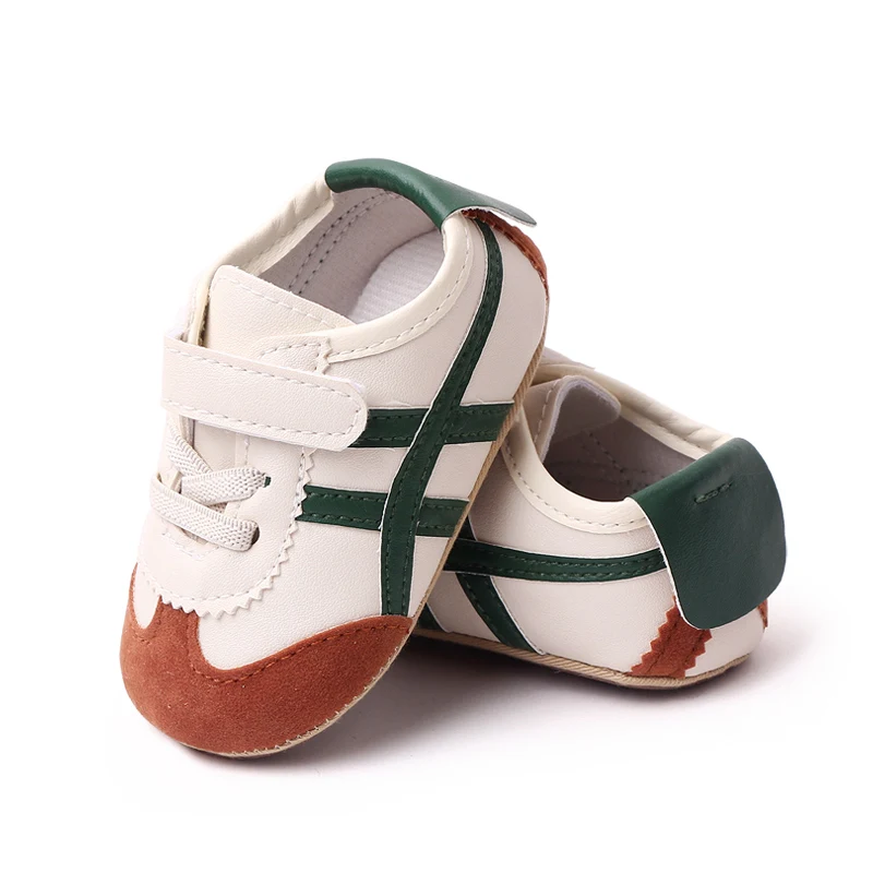 Baby Unisex Sneaker Soft PU and Anti-slip TPR Baby Spring and Autumn Prewalking Shoes Toddler 3 to 6 Month First Step Shoes 2023 5