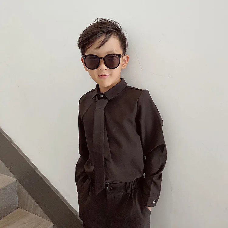 Children Suit Set Spring Autumn Boys Casual Long-sleeved Blazer Pants Clothing Sets Kids Party Costume