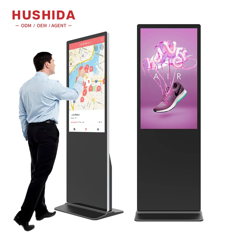 

Smart stand alone advertising touch screen kiosk 43 inch indoor android digital signage screen