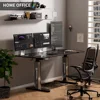 Gaming Standing Desk, Electric Height Adjustable Desks, 63x28 Inch Desks with Mecha LED Panel, Ergonomic Computer Desk 5