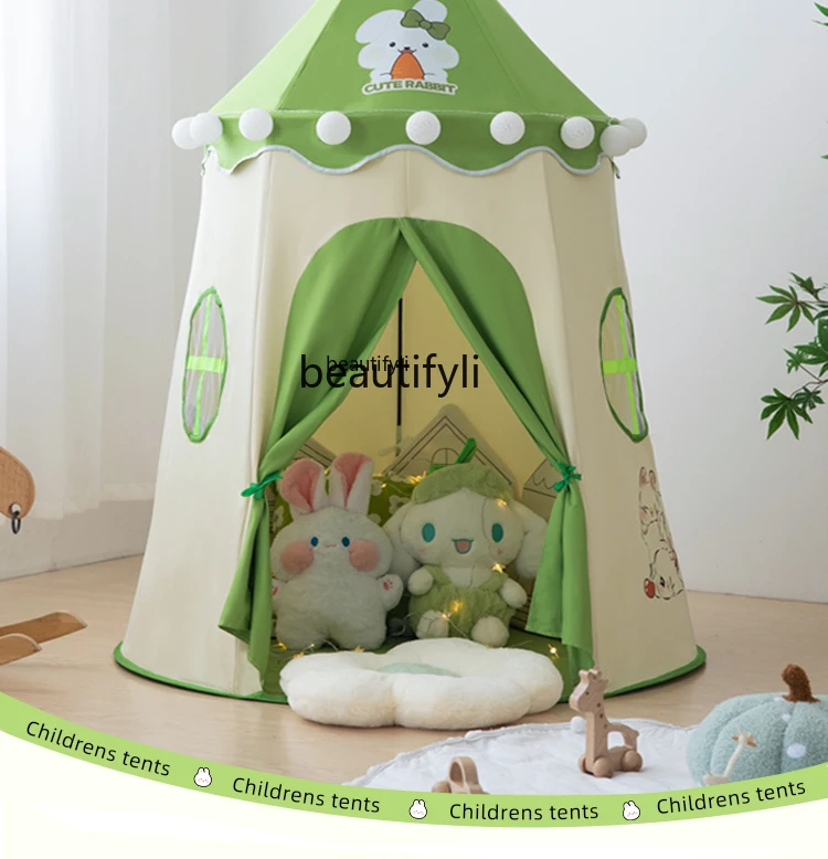 Kids tent indoor yurt playhouse little girl boy princess castle baby toys