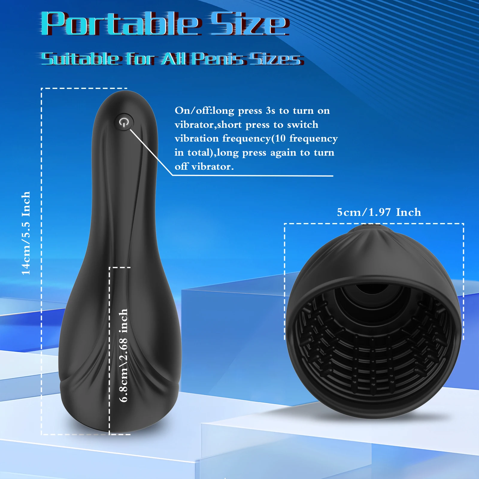Male Masturbator Cup Tongue Licking Penis 10 Speed Glans Vibrating Massager Endurance Trainning Sex Toys