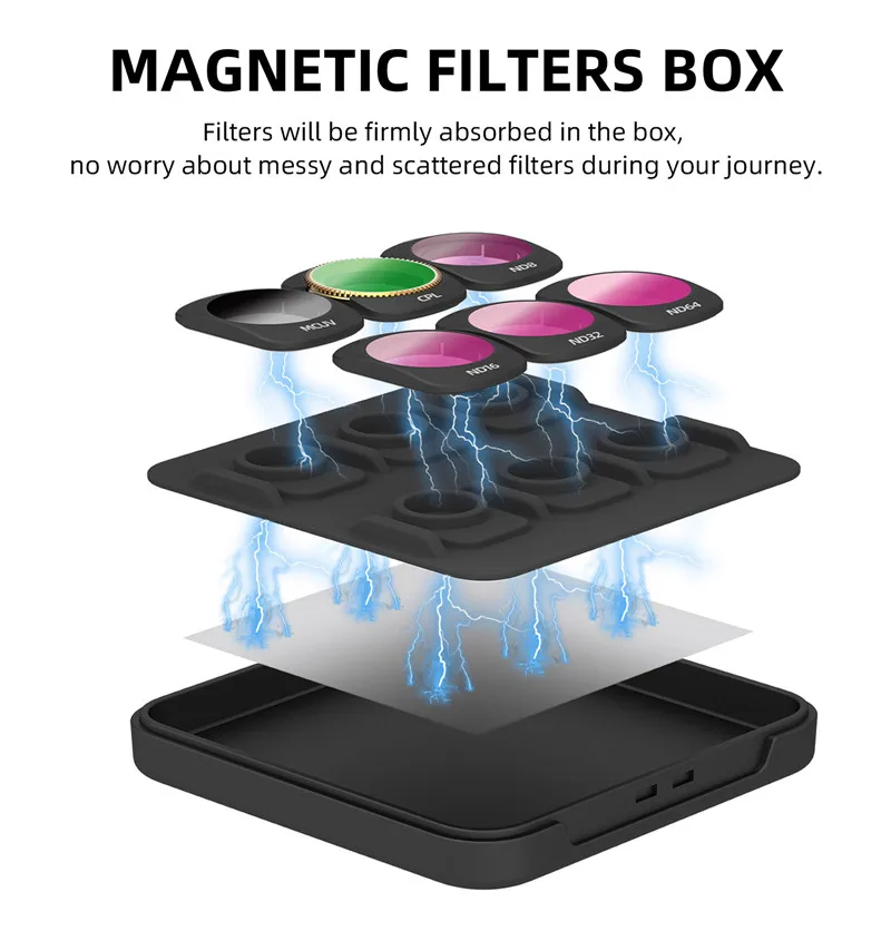 DJI Pocket 3 NDPL CPL Filters Kit Osmo Pocket 3 Accessories ND8 ND16 ND32 MCUV Lens Filters Gimbal Protector Set camera filters kit