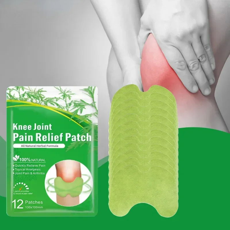 

12PCS Wormwood Ginger Herbal Rehabilitation Knee Plaster Arthritis Muscle Joint Pain Stickers Pain Relief Patches Herbal Plaste