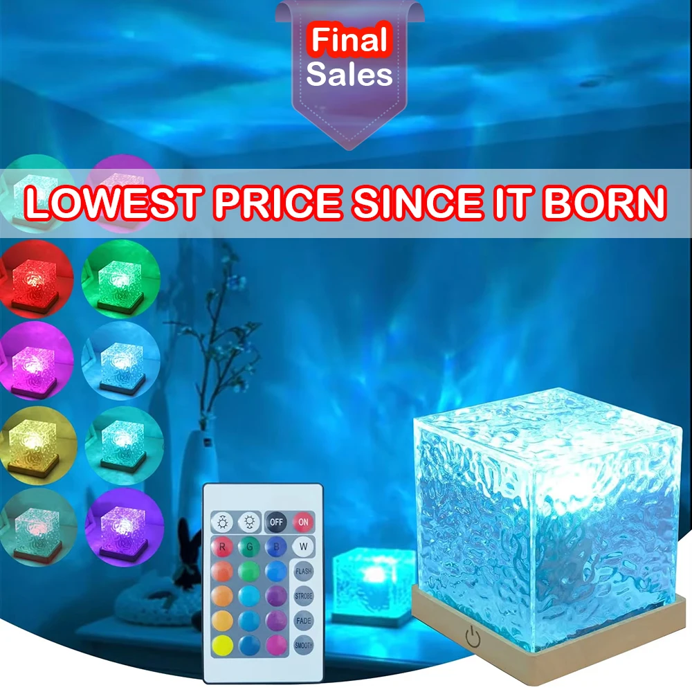 Ocean Wave Light Projector - Aurora Ripple Night Lamp
