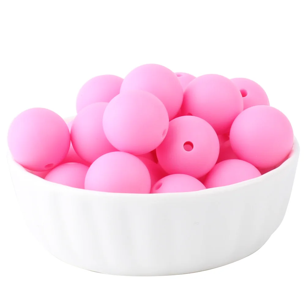 20-Piece Set of Mixed Size Silicone Beads for DIY Jewelry and Craft Projects