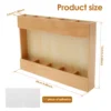 Wooden Straw Holder, Tumbler Straw Wall Mounted Organizer, Cupboard Drinking Straw Rack Storage 2