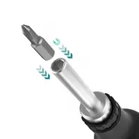 Makita D-58833 tournevis magnétique à cliquet embout remplaçable positif négatif antidérapant multifonctionnel facile à transporter outils à main 3