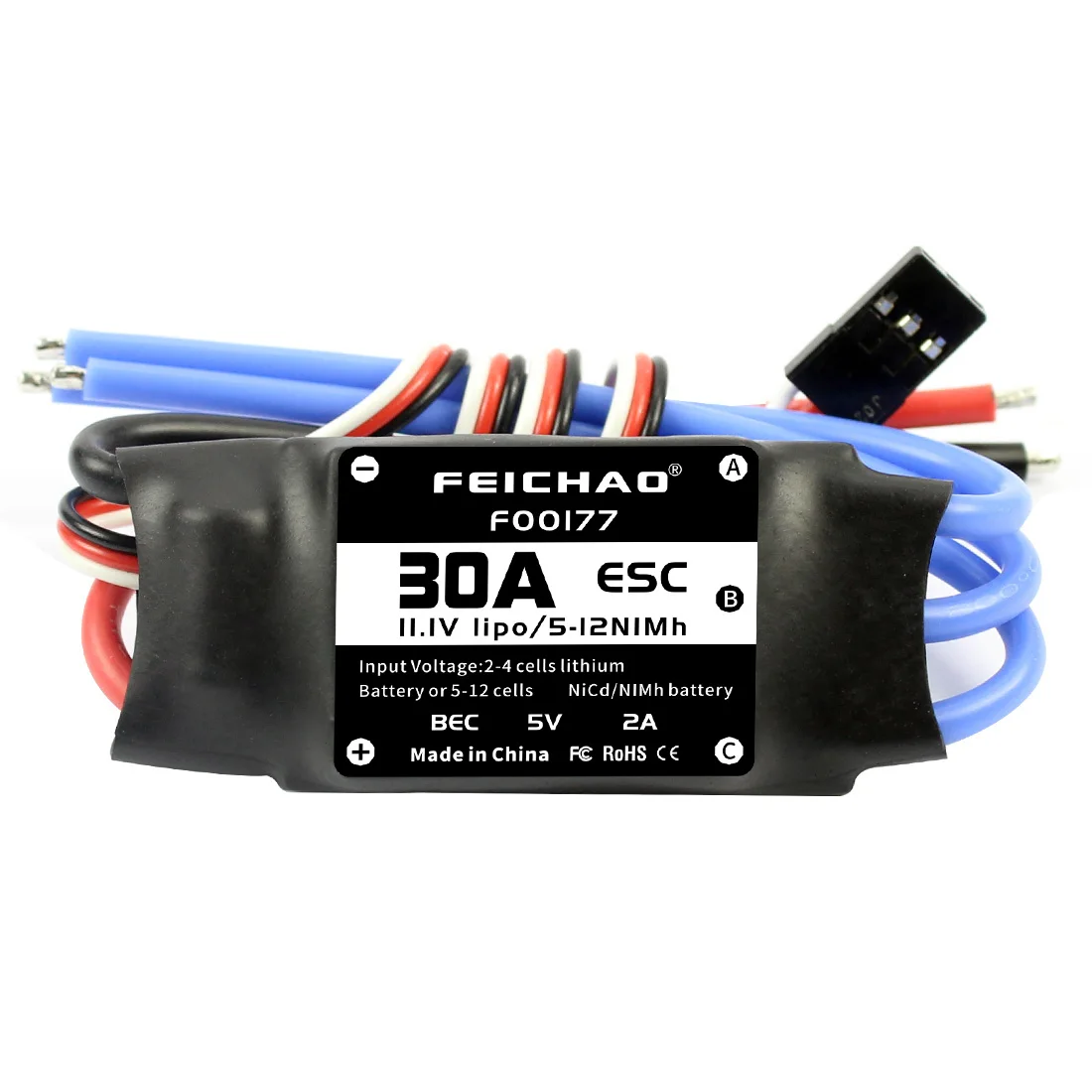 FEICHAO 30A Brushless ESC Speed Controller For DIY FPV RC Quadcopter Hexacopter Multi-Rotor Aircraft Trex 450 Helicopter + FS