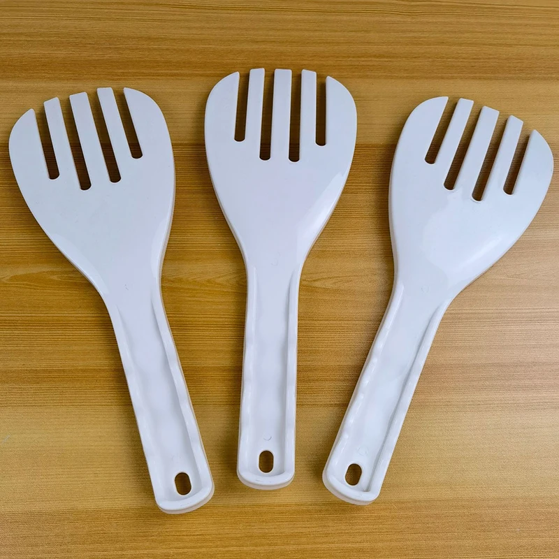 Plastic Large Rice Spoon Meal Spoon Non Stick Hand Roll Spoons Rice Shovel Kitchen Supplies Thickened Fork Kitchen Tool plastic rice spoon
