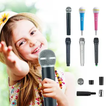 Nuova pratica per feste Microfono Microfono Prop Karaoke Prop Microfoni giocattolo Giocattolo Simulare discorso Costume di scena Prop Microfono finto