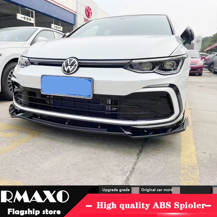 Per Vw Golf 8 Gti R Anteriore Pala Body Kit Spoiler 2020-2021 Golf 8 Abs Labbro Posteriore Spoiler Posteriore Paraurti Anteriore Diffusore Protector