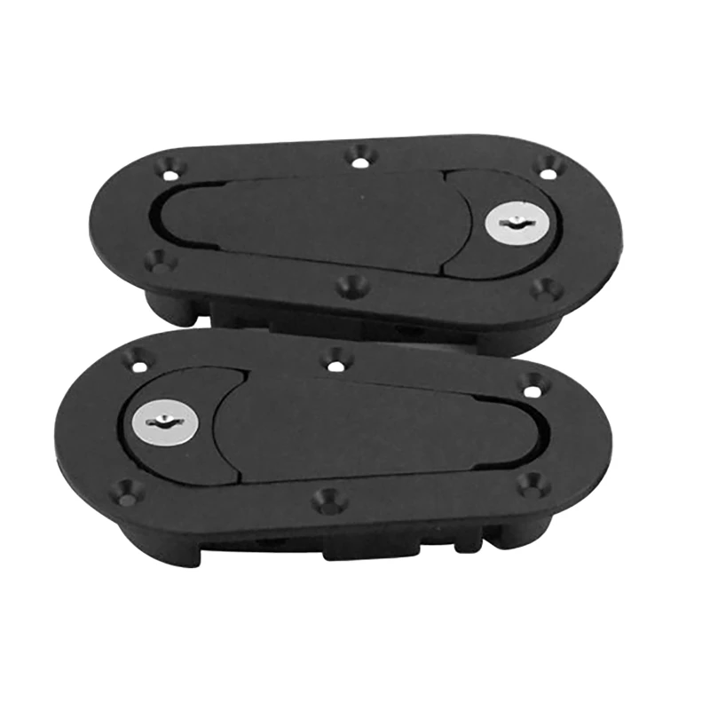 Universal Racing Car Hood Pin Engine Bonnet Latch Lock Mount Kit with without Lock Key 2Pcs