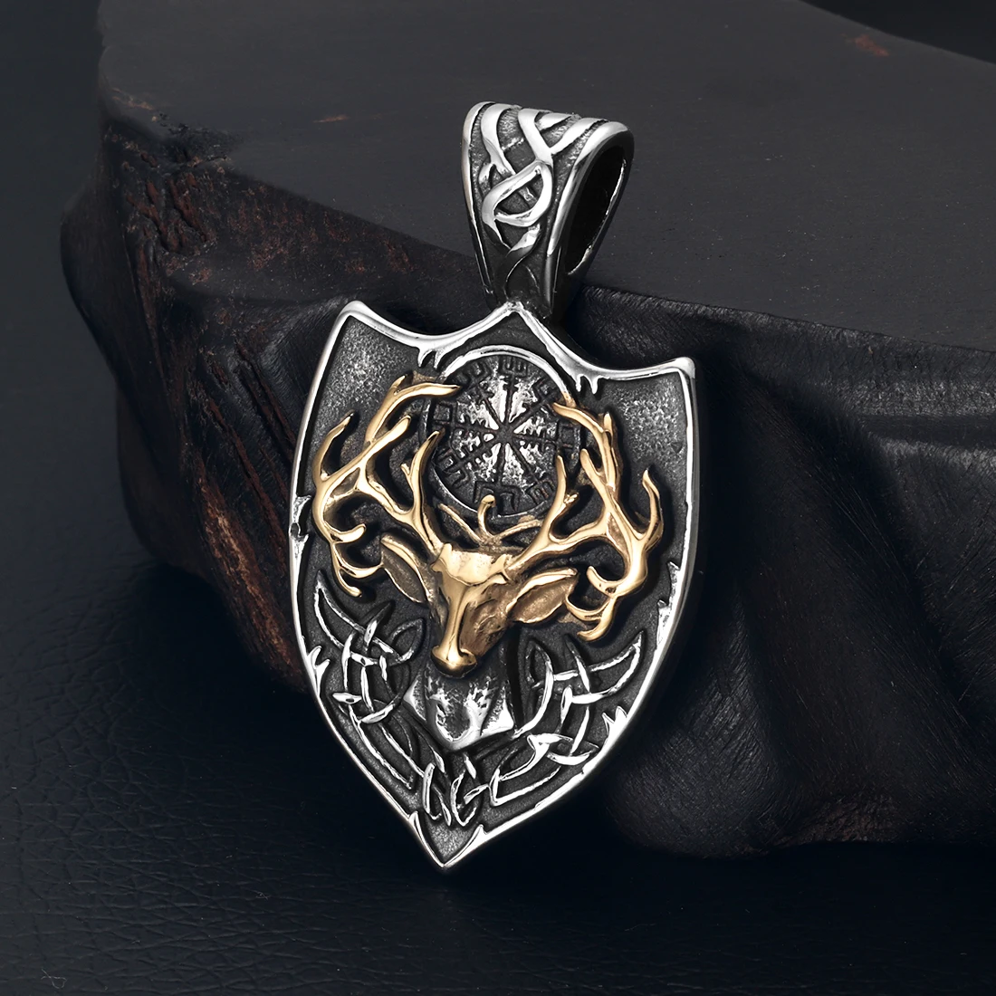 Edelstahl Wikinger Thor Hammer Axt Anhänger für Halskette DIY Zubehör Finden Schmuck Machen Männer Charm Zubehör – Detail 3