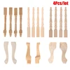 4pcs/lot 1:12 Wooden Dollhouse Table Leg Miniature Furniture Diy Dollhouse Accessories Simulation Table Feet Model Dollhouse Toy 1