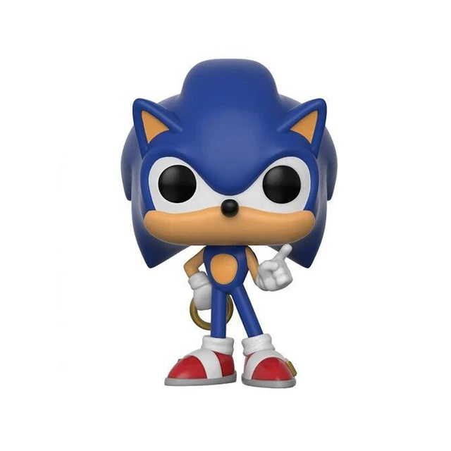 Figurine Sonic 2 avec carte et support à anneau