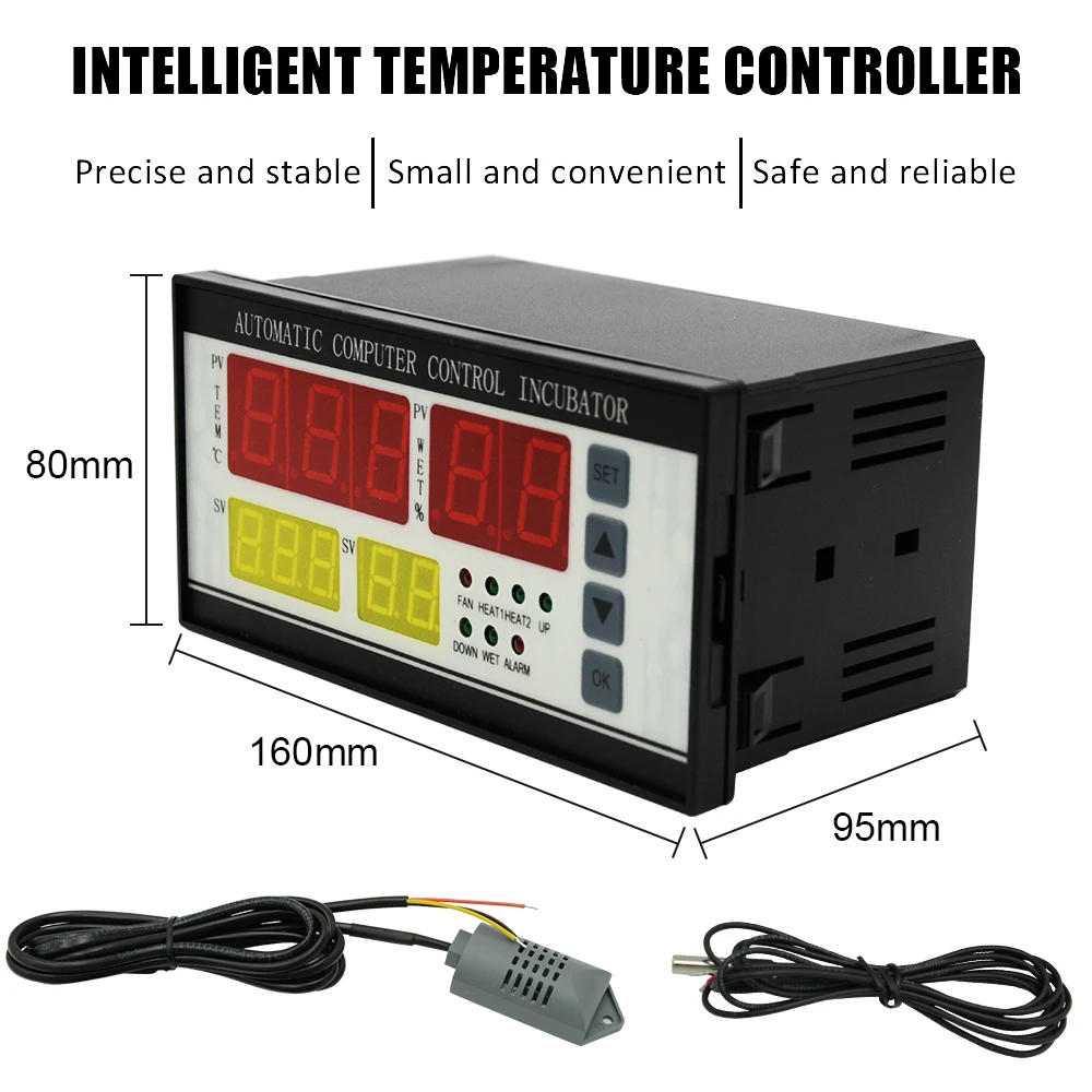 220V XM-18 Controller Hatchery Machine Digital Temperature Humidity Automatic Incubator Controller Egg Brooder Accessories