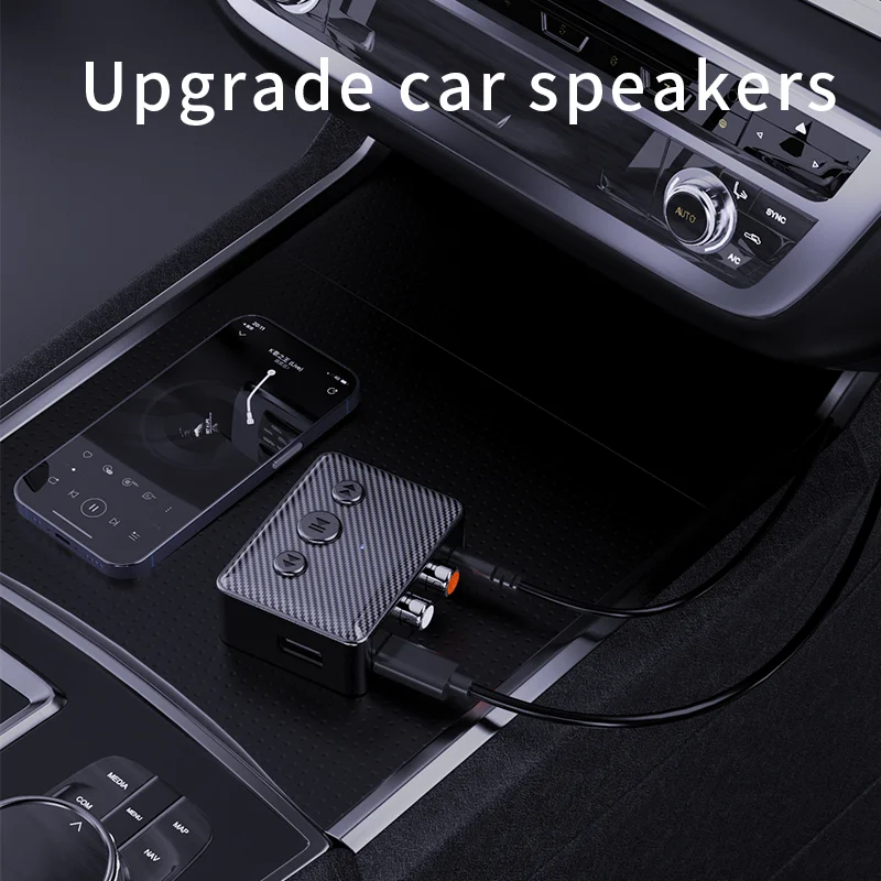 Wireless Bluetooth 5.4 Audio Receiver with Stereo Music Adapter and USB Connectivity