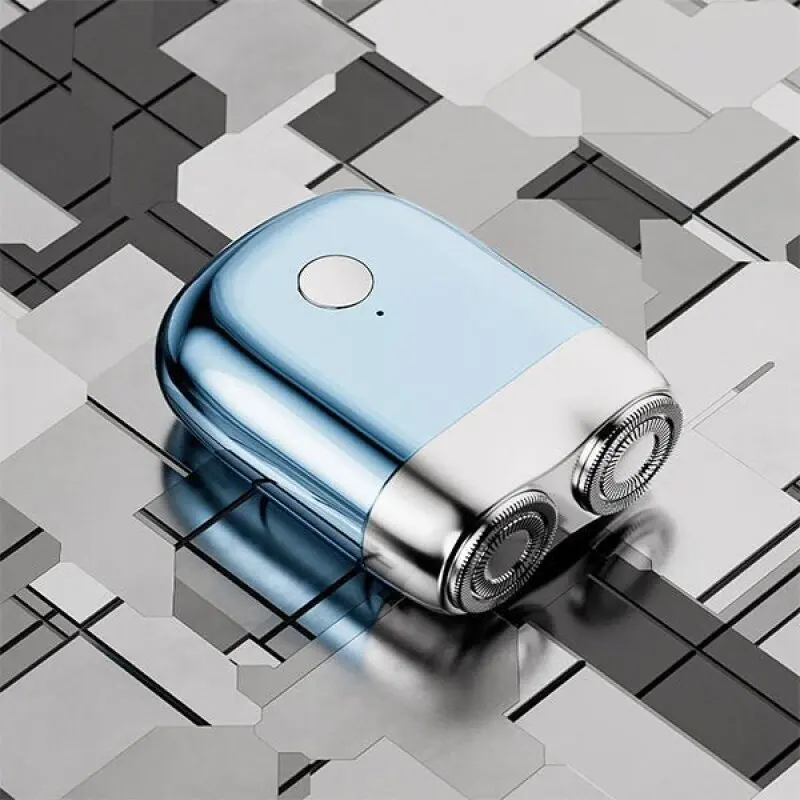 Men's Dual Head Magnetic Suction Electric Shaver TYPE-C Charging Waterproof Portable Electroplated Body Mini Shaver electric shaver,electric razor,rotary shaver,electrical rotary shaver,cordless shaver