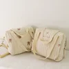New Maternity Bag for Baby Stroller Cotton Embroidery Cartoon Diaper Bag Bear Bunny Lightweight Newborn Nappy Bags for Mommy