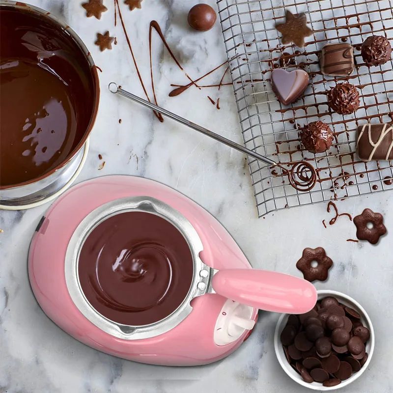 Fondoir à chocolat électrique, machine à chocolat, baguettes fondantes pour  bonbons, ensemble régulier avec fonction de trempage chaud, perfecpot