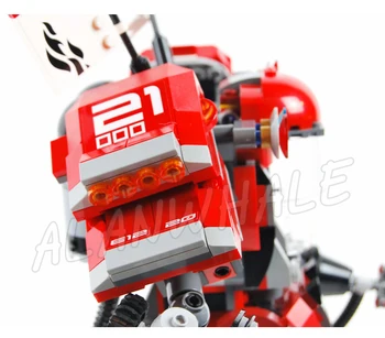980pcs New Fire Mech Battle Huge Red Robots Flame 10720 Building Blocks Assemble Sets Bricks