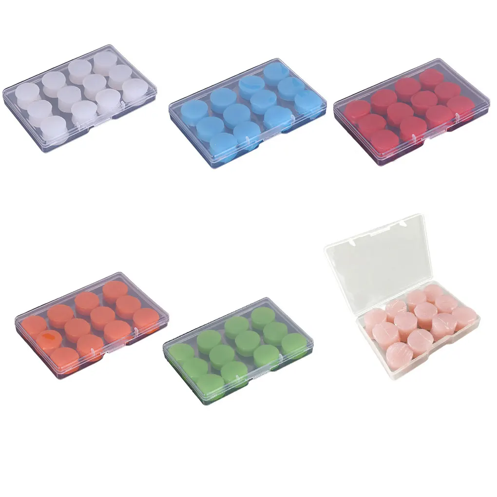 

12pcs Silicone Ear Plugs Waterproof Earplug for Bath Sports Sleeping