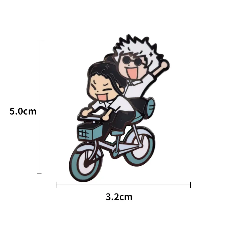 Japanische Anime Coole Aktentaschen-Abzeichen Emaille-Pins Broschen für Herren und Damen Anstecknadeln für Rucksäcke Schmuck Geschenke für Fans – Detail 1