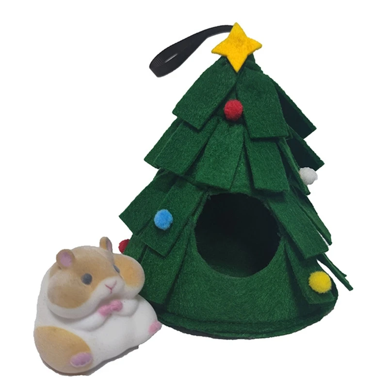 

Hamster Warm Bed Hanging House Winter Cage Nest Christmas Gift