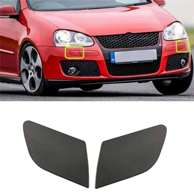 범퍼 헤드라이트 와셔 노즐 커버 캡, 골프 MK5 5 GT-I R32 MK5 GLI 래빗 1K5955109AGRU