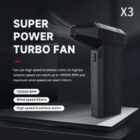 Mini Turbo Jet Fan Electric Air Duster with 3 Gear Adjustable 130000RPM Wind Speed 52m/s Car Computer Cleaning Blower Tool 1