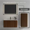 Bathroom Vanity with Sink, Large Storage Wall Mounted Floating Bathroom Vanity for Modern Bathroom, Minimalist Bathroom Sink 4
