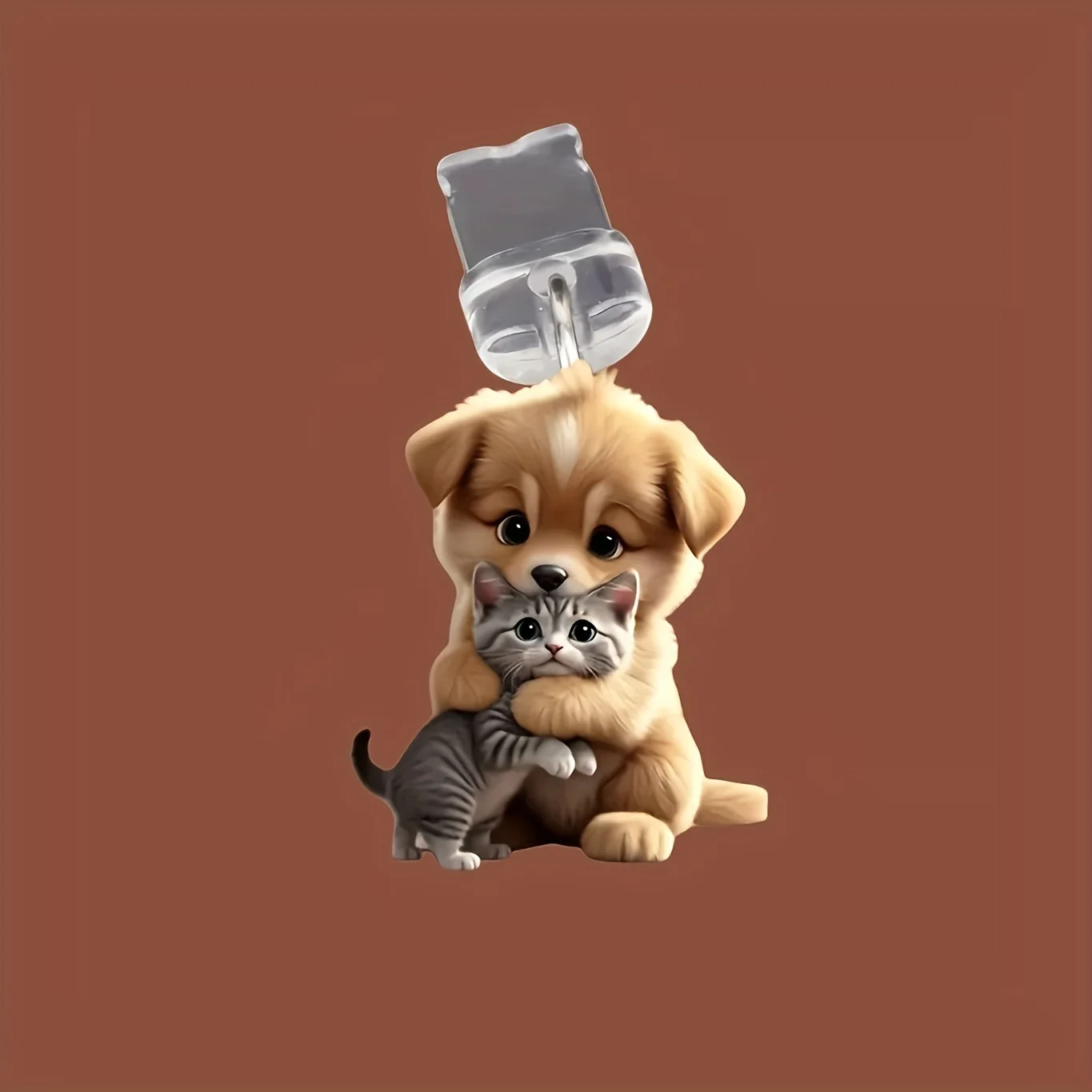 2D 평면 아크릴 귀여운 고양이 & 개 먼지 플러그 아이폰 번개 커넥터 및 Type-c 타원형 커넥터 전화 먼지 플러그 펜던트