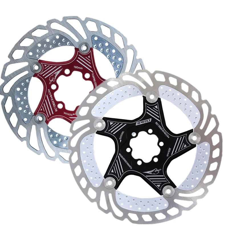 

Тормозные диски для горного велосипеда, плавающие тормозные роторы с охлаждением, велосипедные аксессуары для горного велосипеда с сильным рассеиванием тепла 140 мм 160 мм