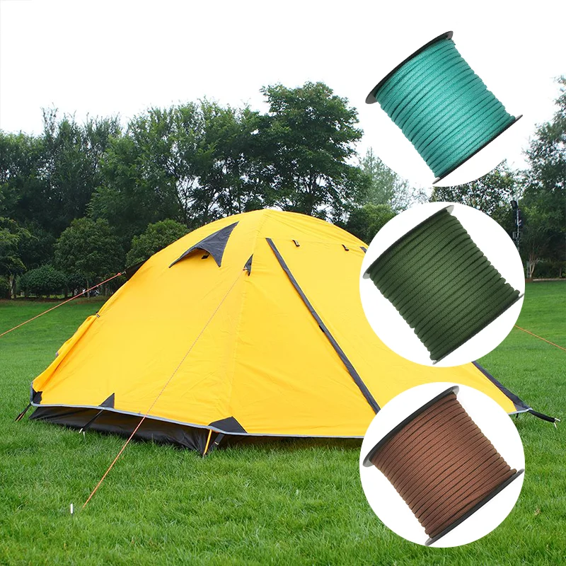 Heavy-Duty Paracord Rope – 100M, 4mm Diameter, Ideal for Outdoor Camping, Survival, and Hiking
