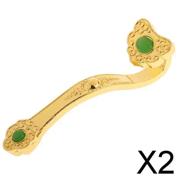 

2xGolden Fengshui Ruyi Ru Yi Scepter for Home Office Decoration