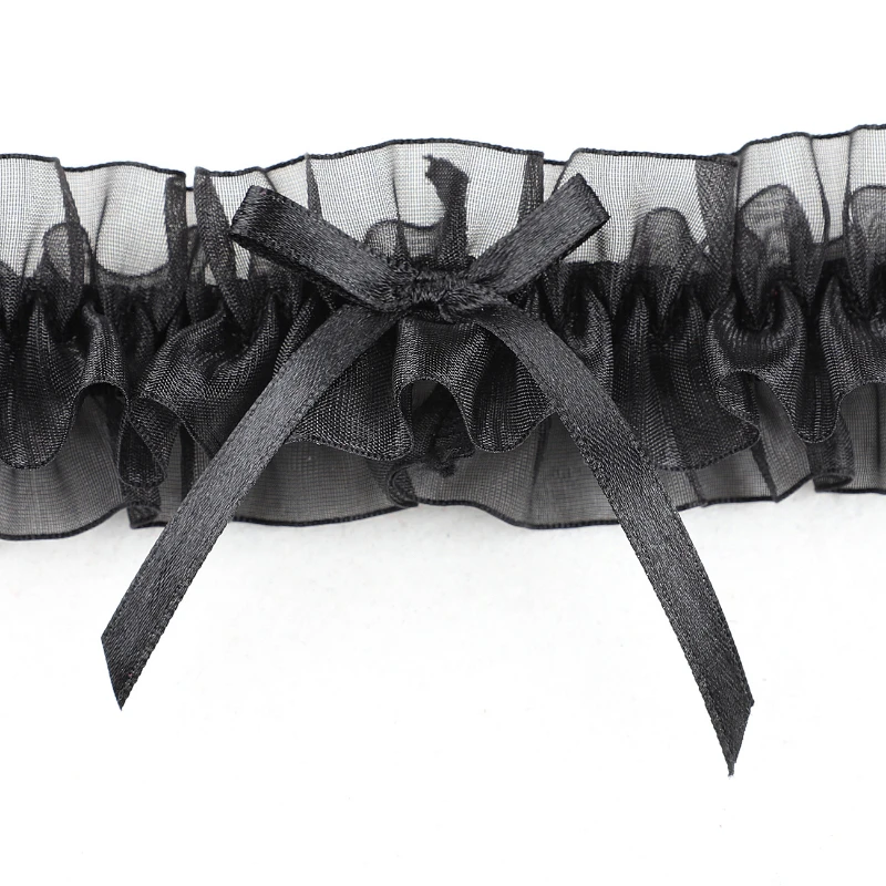 Porte-jarretelles Pirate En Dentelle Avec Nœud - Lot De 2 Pour Déguisement Halloween Ou Fête Thème Corsaire