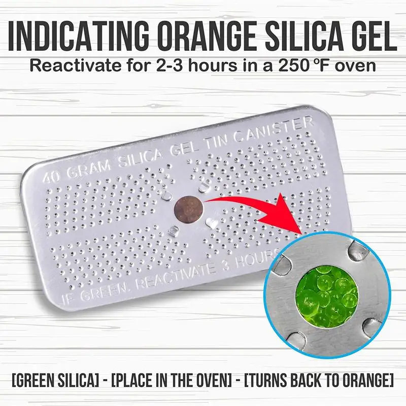 Air Dehumidifier Car Aluminum Box Desiccant Silica Gel Dehumidifier Absorbers Desiccant Tank Moisture-proof Dehumidification Box Silica Gel Beads