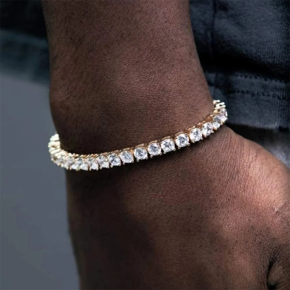 Hip Hop Zircon Simple Chain Gift Bracelets