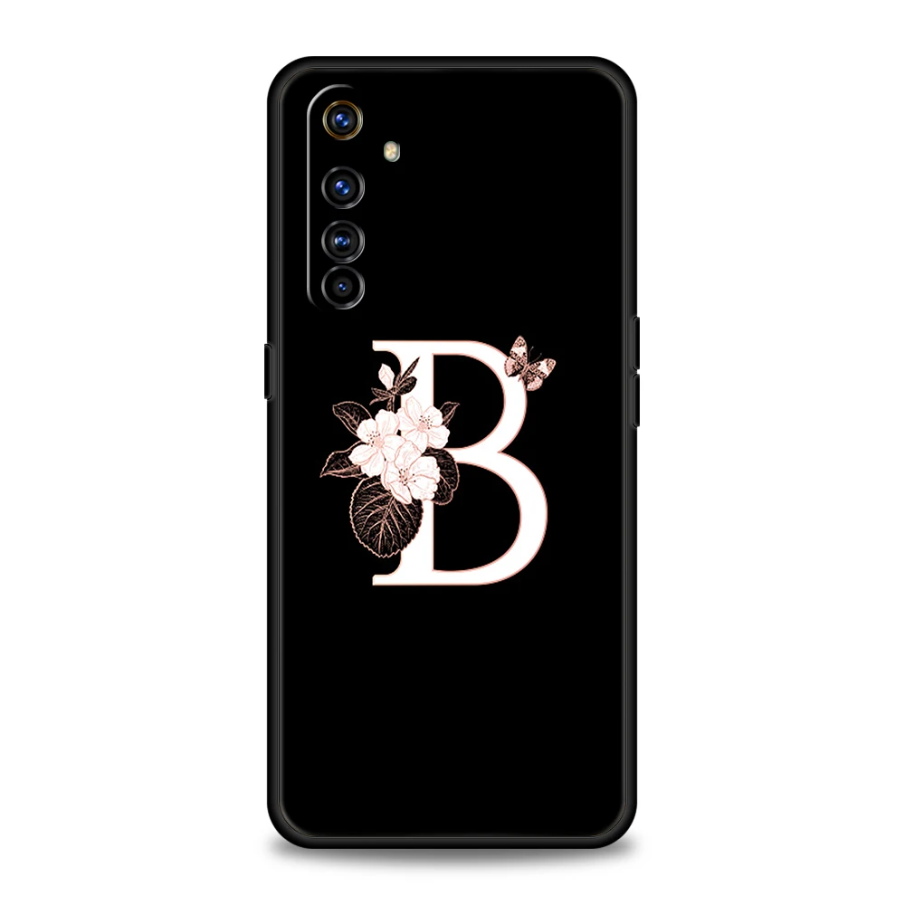 Floral Monogram Silicone Phone Case