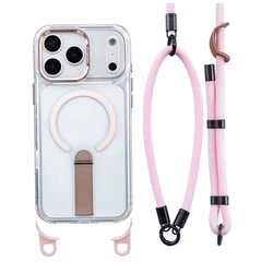 Enhanced Magnetic Lanyard Strap Crossbody Cord for Shockproof Phone Case (Pink)