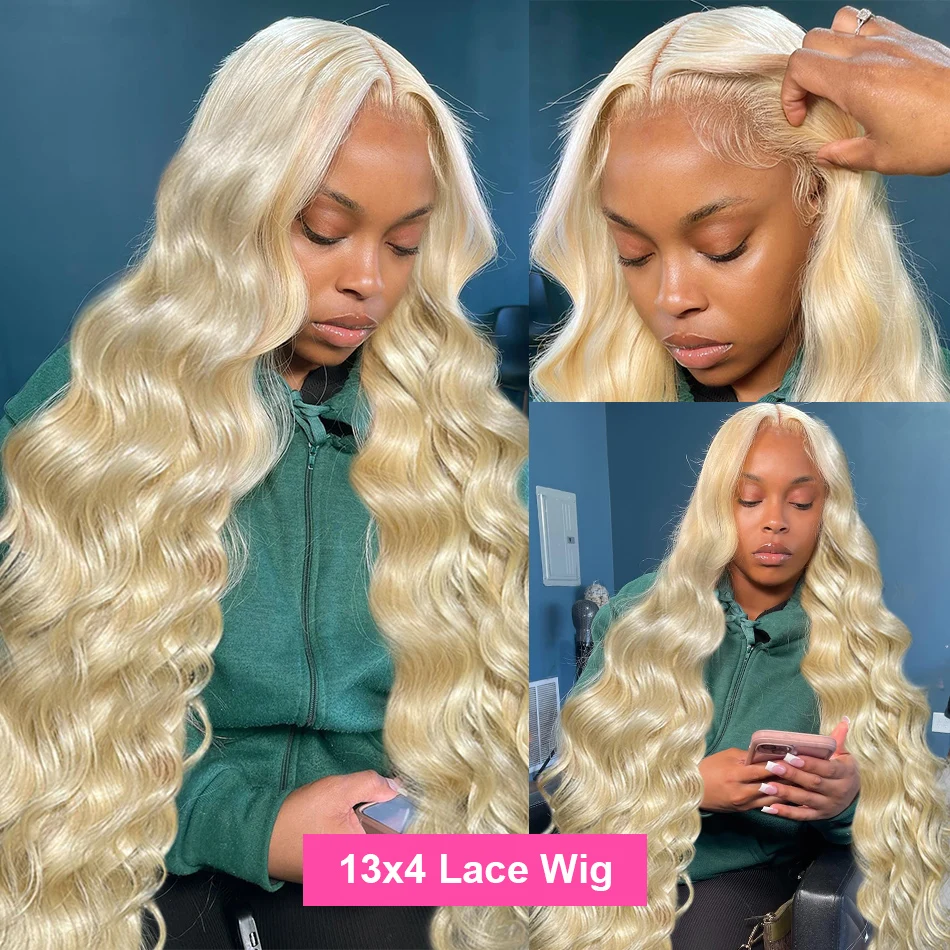 

180 Density 613 Body Wave Wig 13x4 13x6 HD Lace Front Human Hair Wig 30 32 Inch Color Honey Blonde Lace Frontal Wigs For Women